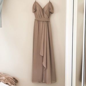 Taupe bridesmaid dress! ✨